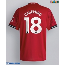 Camisa de Futebol Manchester United Casemiro #18 Equipamento Principal 2025-26 Manga Curta